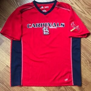 Cardinals Red and Navy Baseball Tee